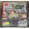 Image 1 : NEW MIU 3PC 18/8 ST. STEEL COLANDER SET