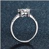 Image 3 : 2 CT GRA CERTIFIED OVAL PIGEON EGG MOISSANITE RING