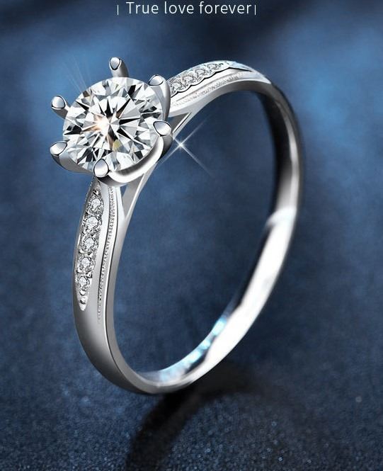 Orecchini A Borchie Moissanite, Orecchini A Perno Di Solitari - Foto 8