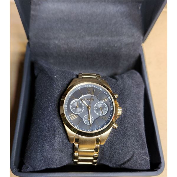 FOSSIL GOLDTONE MULTI FUNCTION CHRONOGRAPH WATCH