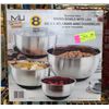 Image 1 : NEW MIU 8 PC ST. STEEL MIXING BOWLS WITH LIDS