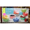 Image 1 : NEW 9PC BOTANICAL STONEWARE BOWLS