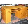 Image 1 : WHITTIER ALDER WOOD 2-DRAWER 1-DOOR DESK 60"W