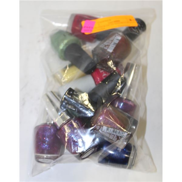 NEW PACK OF 10 ASSORTED NAIL POLISHES