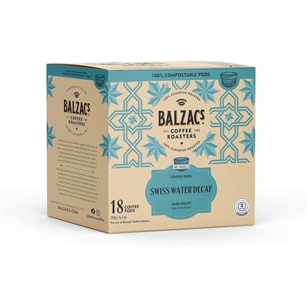 NEW 2 X 189G BALZAC COFFEE ROASTERS DECAF