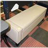 Image 1 : LIFT TOP CUSHIONED BENCH W/INNER STORAGE STUDDED
