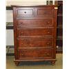 Image 1 : TALL WOODEN MULTI DRAWER DRESSER H-52" W-18"