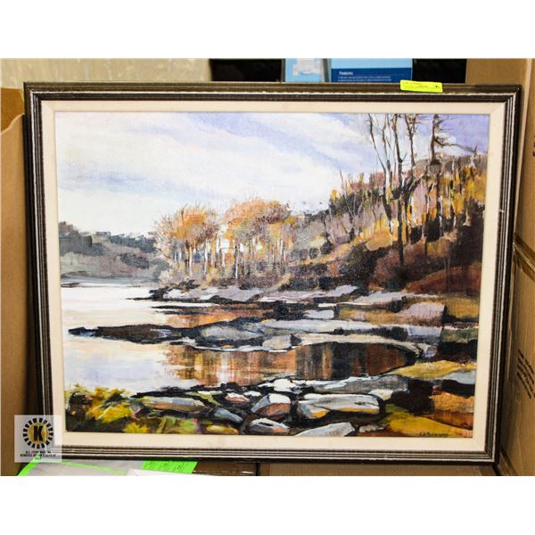 VINTAGE ORIGINAL OIL ON CANVAS RASMUSSEN