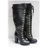 Image 1 : NEW HEELED HIGH KNEE BOOTS SIZE 7