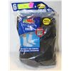 Image 1 : BLACK CREW SOCKS 12-16 SIZE 6-PACK FRUIT OF