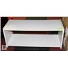 Image 1 : 2 LEVEL SHOE RACK; WHITE MDF WOOD: 30.25"X 12.5X