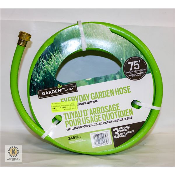 NEW GARDEN CLUB 75FT GARDEN HOSE