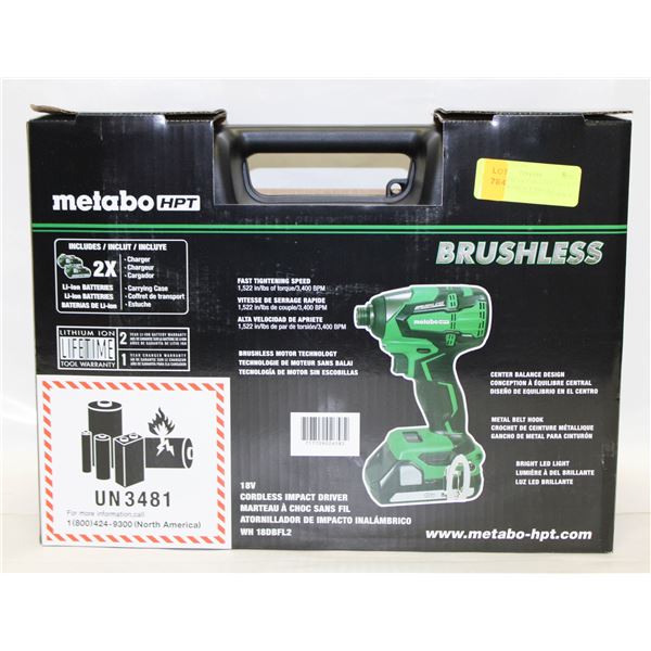 BRAND NEW METABO HPT 18VOLT CORDLESS IMPACT DRIVER