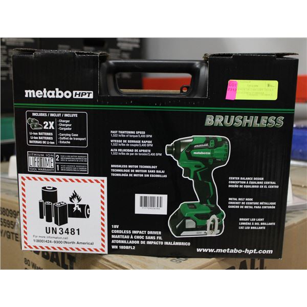 BRAND NEW METABO HPT 18VOLT CORDLESS IMPACT DRIVER