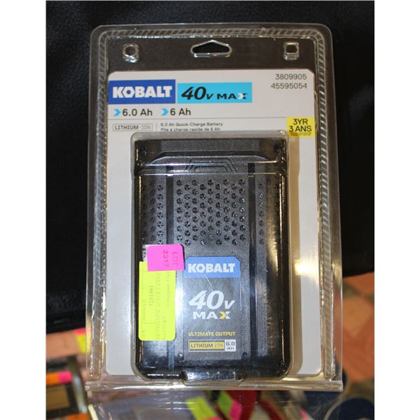 BRAND NEW 40 VOLT 6AMP LITHIUM BATTERY