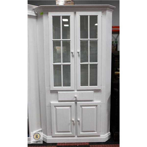 PINE CORNER CABINET 3 SHELVES 42"W 24"D 78"H