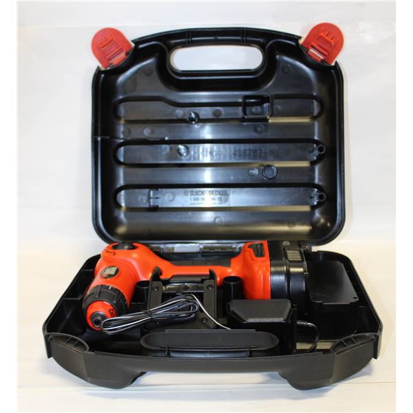 BLACK&DECKER CORDLESS DRILL SET W/CASE