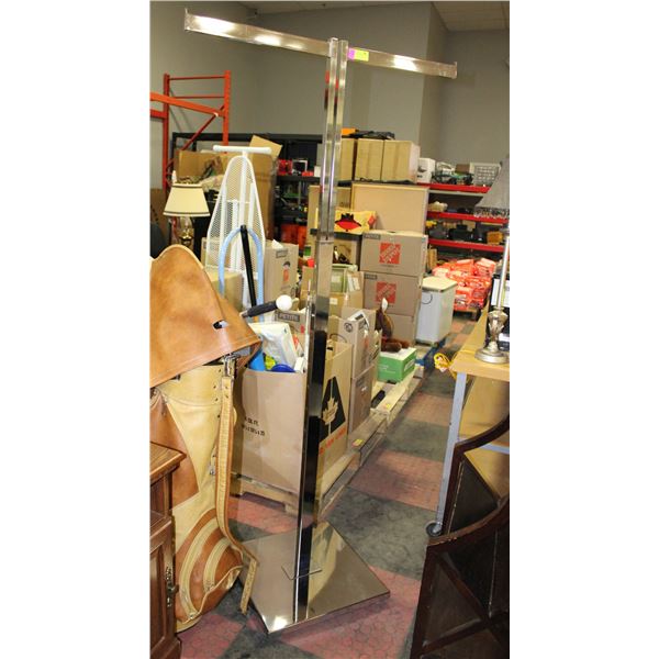 INDUSTRIAL METAL HANGING RACK 72"