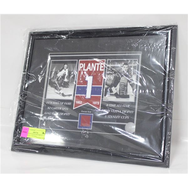 JACQUES PLANTE PICTURE 16 INCHES X 13 INCHES