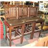 Image 1 : 3 BAR HEIGHT DINING CHAIRS
