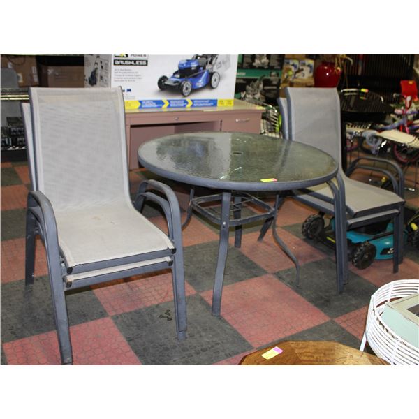 PATIO TABLE SET WITH 4 CHAIRS