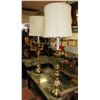 Image 1 : PAIR OF LAMPS H-3.5FT WORKING SHADES DAMAGED AS IS
