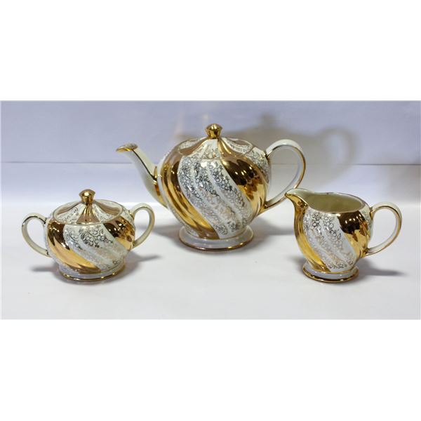 VINTAGE SADLER TEAPOT/CREAM/SUGAR