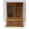 Image 1 : VINTAGE WOOD MUSICAL JEWELRY BOX- 16" X 12" X 6"