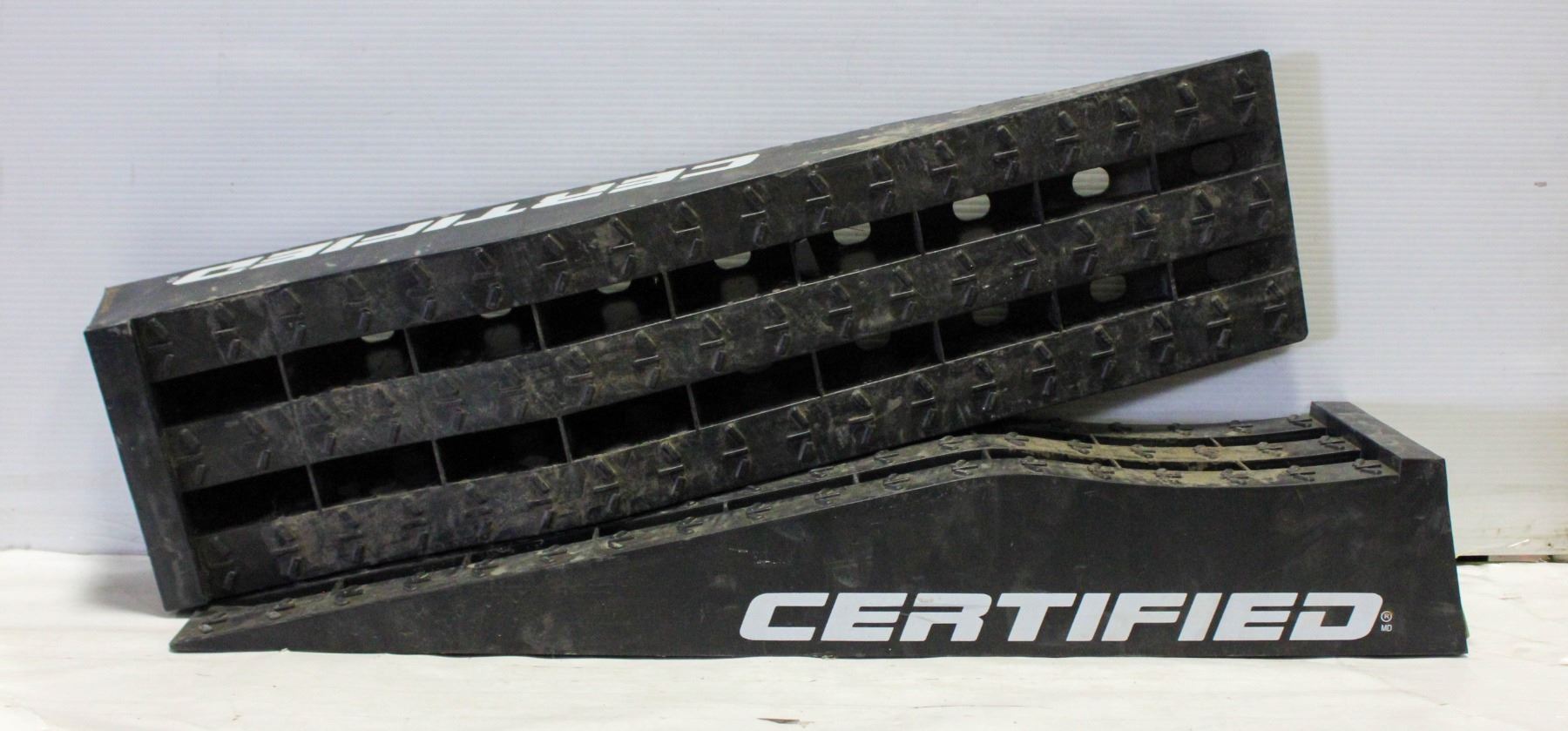 PAIR OF CERTIFIED SEDAN MAINTENANCE RAMPS