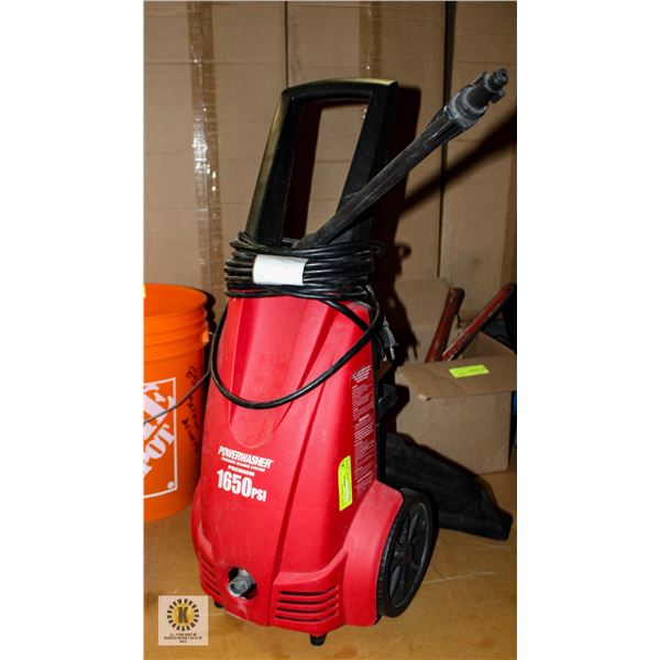 POWER WASHER 1650PSI WITH ATTACHMENT