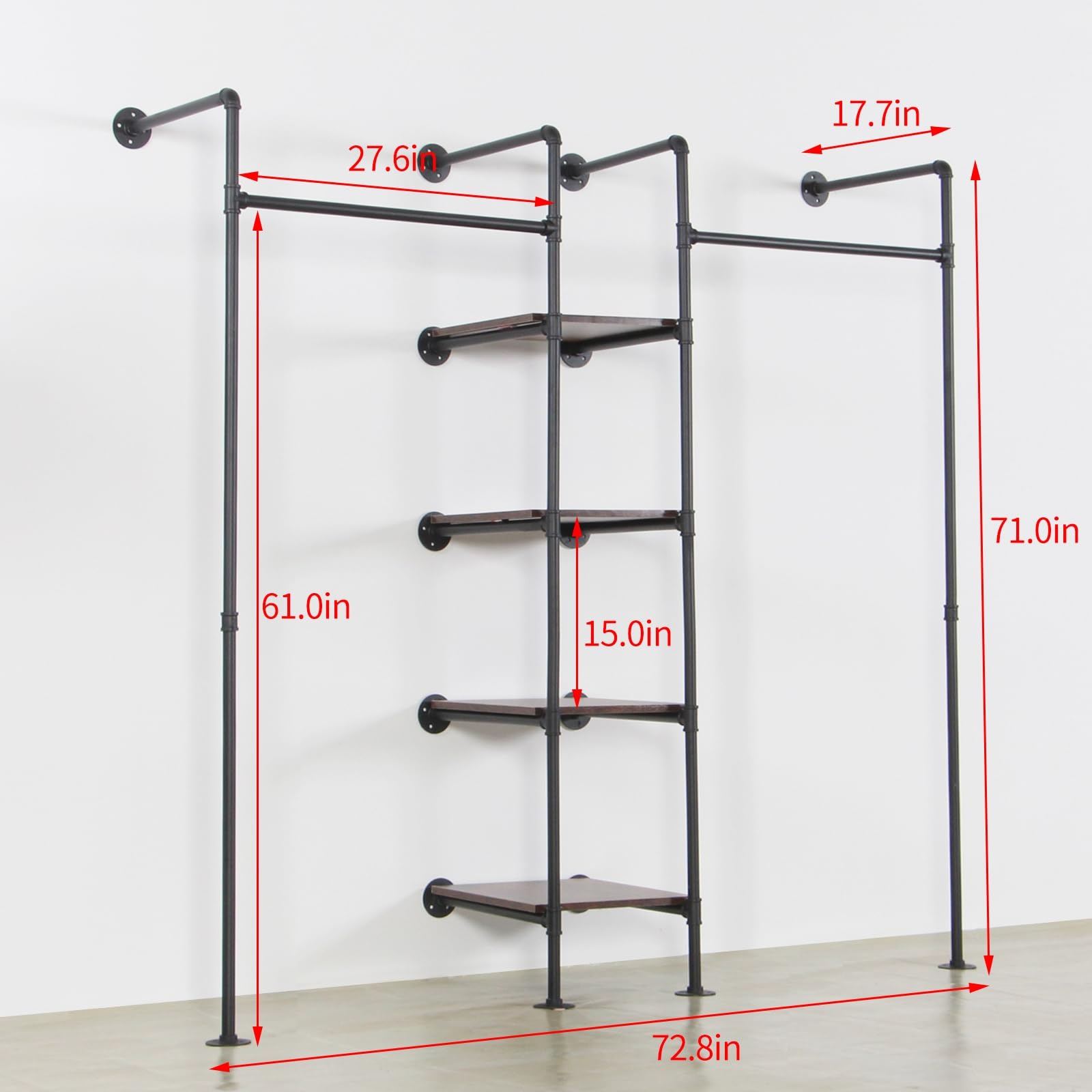 NEW INDUSTRIAL PIPE CLONING RACK DISPLAY RED