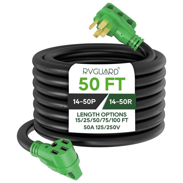 NEW RV GUARD RV EXTENSION CORD 50A 125-250V
