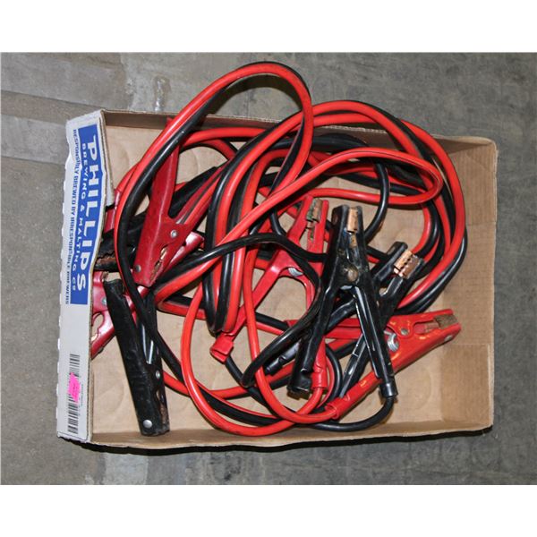 2 PAIRS OF BOOSTER CABLES