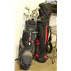 Image 1 : 2 GOLF BAG WITH CLUBS - VARIOUS BRANDS