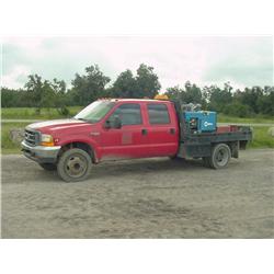 FORD F550XL SUPER CREW CAB S/A WELDING TRUCK s/n 1FDAW56F3XEB60443: