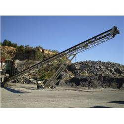 KOLBERG 13-24100 24in. X 100ft. PORTABLE RADIAL STACKER s/n 400223: