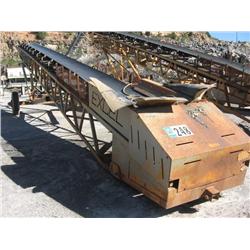 EXCEL 30in. X 60ft. RADIAL STACKING CONVEYOR s/n 00493: