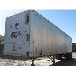 FRUEHAUF 40ft. T/A STORAGE VAN TRAILER s/n AVJ-109216: