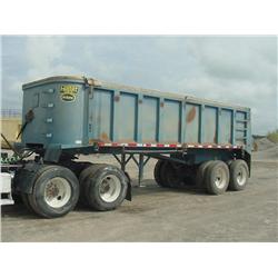 HILBILT 2429 HDMT 24ft T/A END DUMP TRAILER s/n 1H9A3B4AXW1015160: