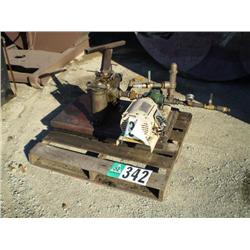 ROPER BURNER FUEL PUMP W/ELECTRIC MOTOR