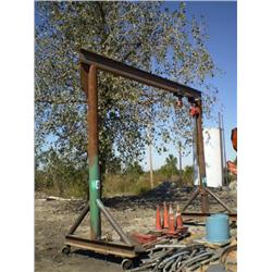 3 TON OVERHEAD HOIST W/A FRAME