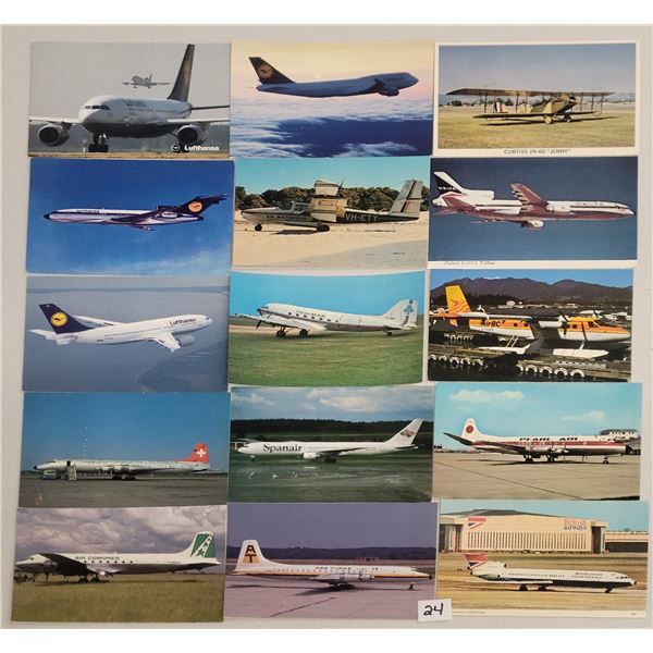Transportation - Aviation Commerical Airline Airplane Postcards 385+
