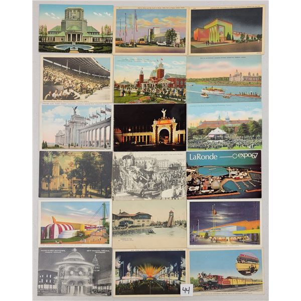 Expositions - World's Fair Postcards Approx. 220