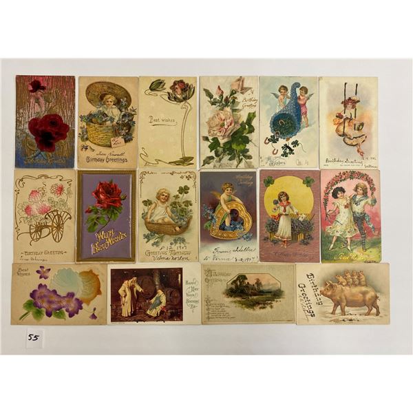 Greetings - Mostly Birthday Postcards 250+