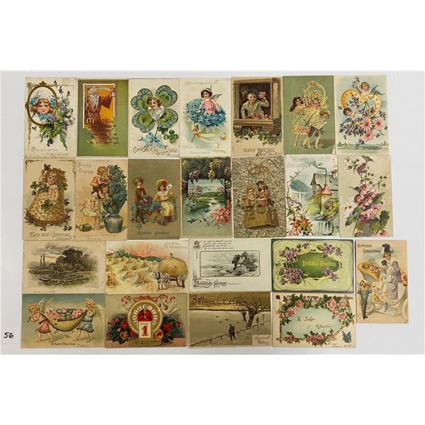 Greetings - Mostly Birthday Postcards 370+