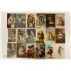 Image 1 : Tinted Real Photo Postcards - Children - Lovers - Ladies - Etc. Approx. 35