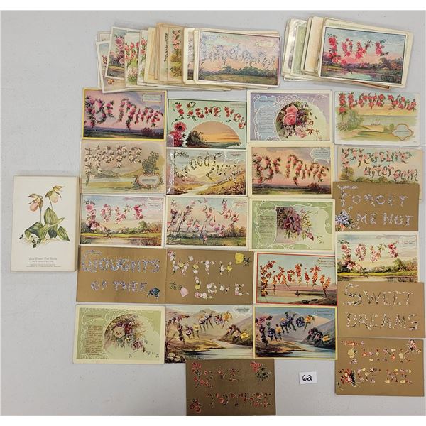 Language of Flower Postcards. Approx. 120