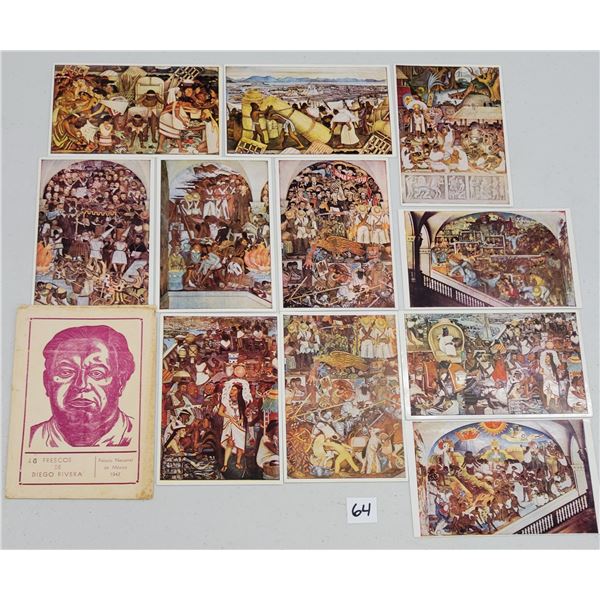 Mexico Signed Artist Diego Rivera Postcards 11