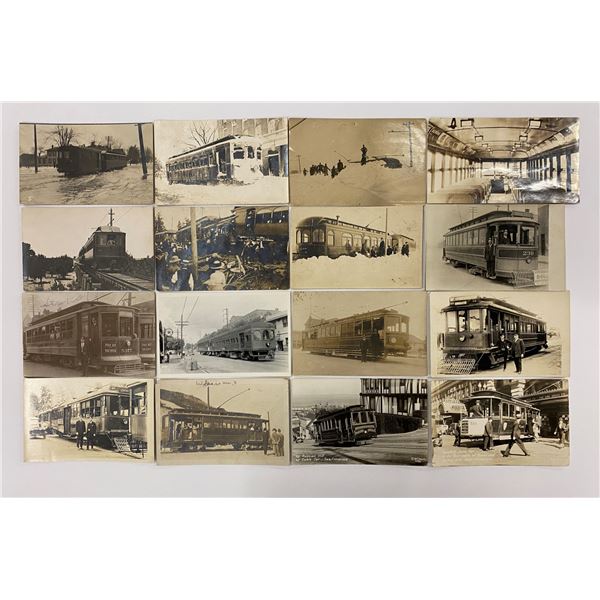 Transportation - Real Photo Trolley Postcards 85+