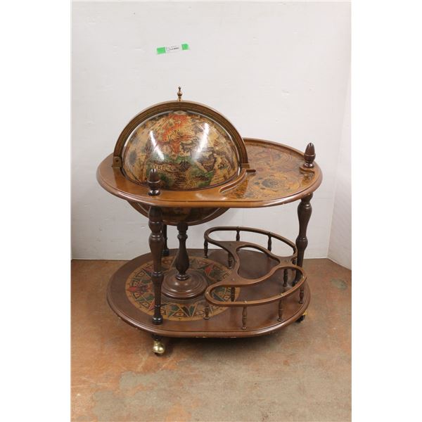 *Vintage Globe Bar Cart 39'' x 33'' x 24 - Some Damage